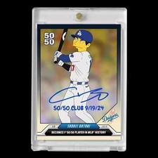 Shohei Ohtani #17 2024 Los Angeles Dodgers 50/50 Club Facsimile Card