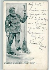 10322241 - Cartolina spazzatrice stradale Sì Isem Cestnym Mestanem professione 1902