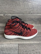 SCARPE NIKE LUNAR FLYKNIT CHUKKA DEEP BORDEAUX NERE DA UOMO US 8 -554969-606