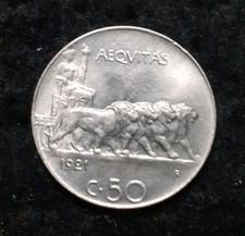 REGNO V.E.III° 50 CENTESIMI
