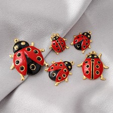 Pendenti coccinella smalto