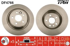 2 dischi freno TRW DF4766 per