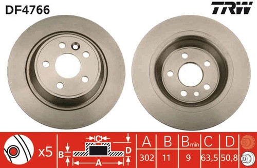 Dischi freno trw df4766 per - 2,