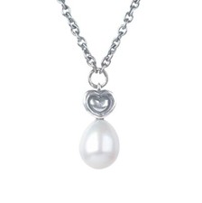 Thun - collana cuore con perla