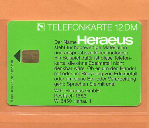372 heraeus metalli - k, 10.92