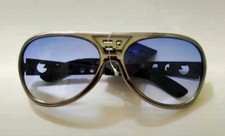Elvis Silver Sunglasses "TCB - EP"/Metal Arms/ Brown Lenses - Top Quality ⭐⭐⭐⭐⭐