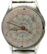 Lotto 190 orologi militari uomo vintage Sheffield Jura cronografo telemetro manuale