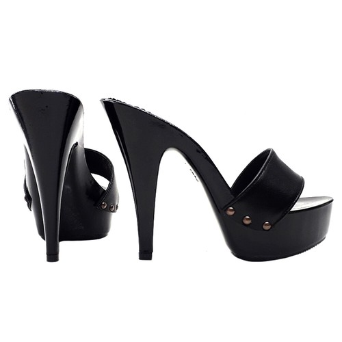 Mule neri pelle made in - mule,