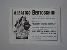 advertising Pubblicità 1937 ALEATICO BERTOCCHINI