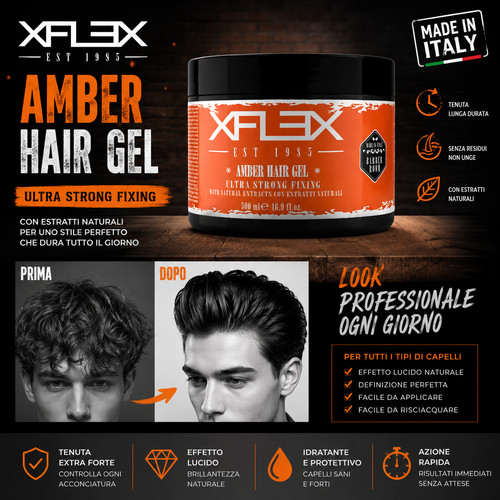 Xflex amber hair gel - amber,