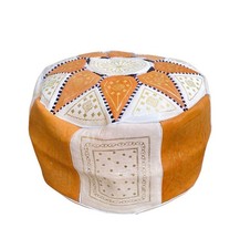 Pouf ottomano in pelle