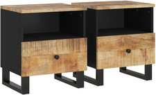 Comodini 2Pz in Legno Massello