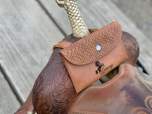 Personalized saddle pouch - personalized,