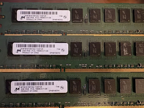 Micron ddr3 1rx8 - 2, gb