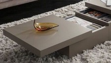 1 TAVOLINO DA SALOTTO ASIA CONTENITORE COLORE TORTORA OPACO xSOGGIORNO DIVANO