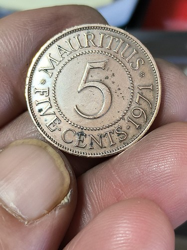 Mauritius moneta cents 1971 - mauritius, 5