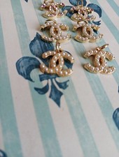 6 Pezzi Ciondolo Charm Designer Cerniera Tira Bottone Chanel 18 Mm 