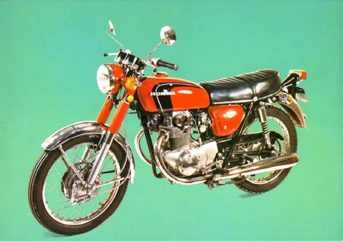 Carte postale moto honda cb - carte,