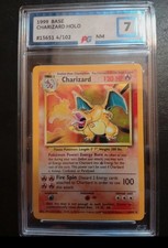 CHARIZARD (HOLO) -  Set base 1999 - 4/102 - Gradata 7