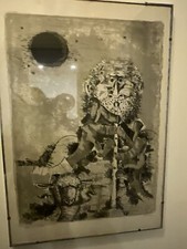 Litografia Federico Righi Fauno Prova D’artista