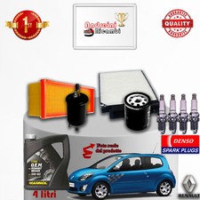 KIT TAGLIANDO FILTRI OLIO CANDELE RENAULT TWINGO II 1.2 16V 55KW DAL 2013 ->