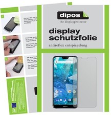2+2x Pellicola per Nokia X7 (2018) Protettiva Protezione Antiriflesso dipos