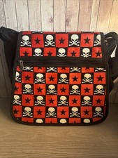 Borsa messenger Skull & Crossbones/Stars Emo Goth