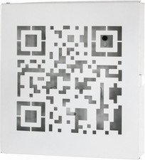 Cassetta Portachiavi Bianco, Metallo - Dim. L 22 Cm X a 24 Cm X P 5 Cm, Stile Mo