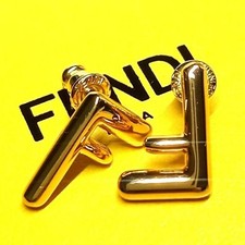 Orecchini FENDI logo F GP oro