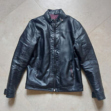 GIUBBINO SIMIL PELLE NERA CLAYTON BUFALO BOMBER MOTOCICLISTA JACKET GIACCA BIKER