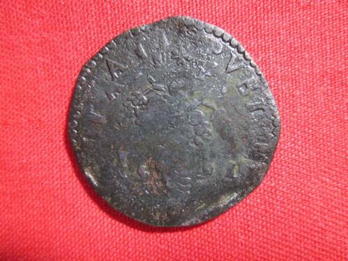 Tornese 1591 testa - , ds