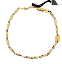 BARAKA bracciale uomo in oro giallo e bianco 18 kt 750 BR20194  22 cm