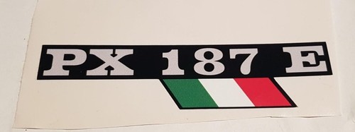 Adesivo targhetta vespa 187 - targhetta,