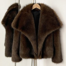 Imitation Fox Fur Coat with