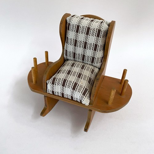Sedia dondolo vintage in - a,