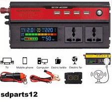Inverter Convertitore Da 12V A 220V Potenza 5000W Con Porte Usb Per Camper Auto