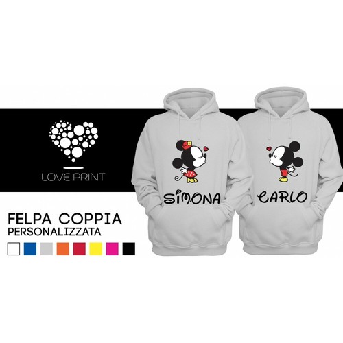 Coppia felpe love - di,
