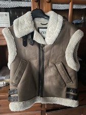 Gilet Zara Marrone Donna Double-face