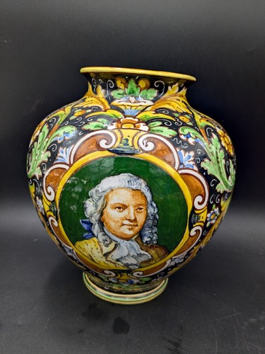 Grand vase faience majolica - grand,