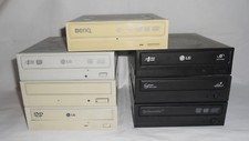 LOTTO STOCK 7 PEZZI LETTORI MASTERIZZATORI CD DVD R/RW X PC DESKTOP FUNZIONANTI