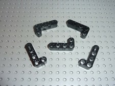 5 x LEGO TECHNIC Black liftarm