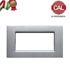 PLACCA 4P ARGENTO METALLO