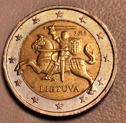 Moneta euro lituania - 2,
