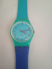 Swatch blu e verdacqua doppio giro