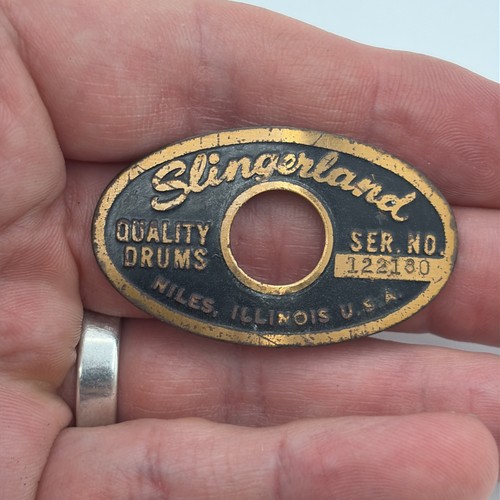 Slingerland nero oro ovale - slingerland,