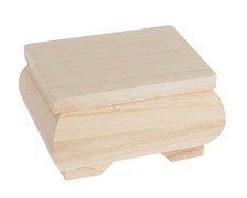 Scatola in legno VBS, panciuta, 11x8x6 cm