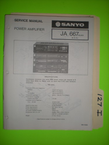 Sanyo 667 manuale di - sanyo,