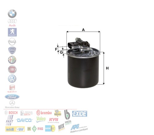 Filtro carburante mercedes - filtro,