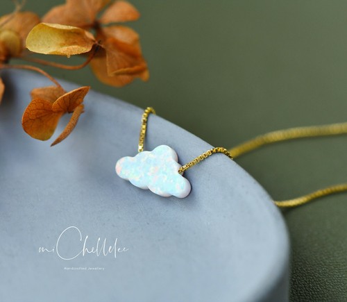 Collana opale nuvola - nuvola,,