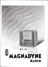 Magnadyne Radio SV 15 - Advertising 1937